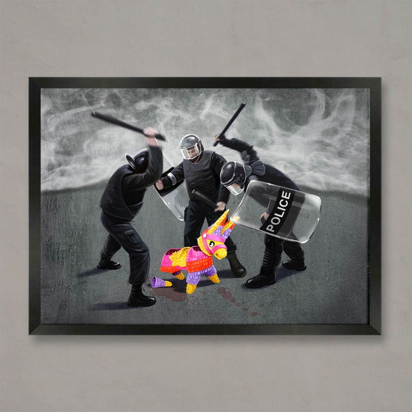 Riot party art print