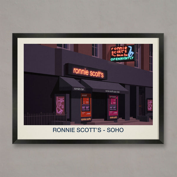 AFFICHE DU CLUB DE JAZZ RONNIE SCOTTS