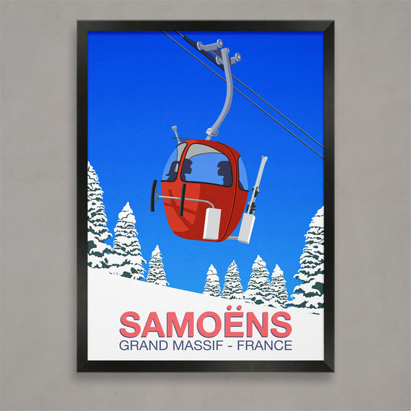 Samoens ski poster