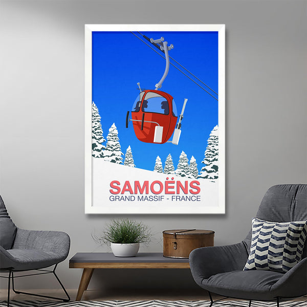 Samoens ski poster