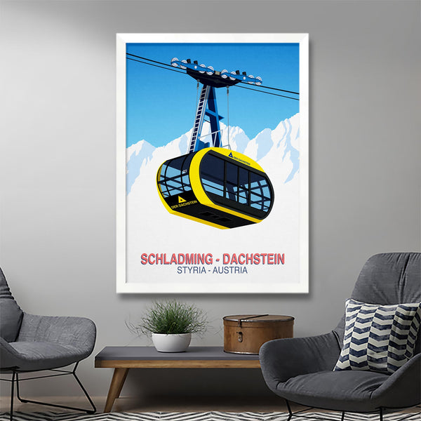 Schladming - Affiche de ski Dachstein