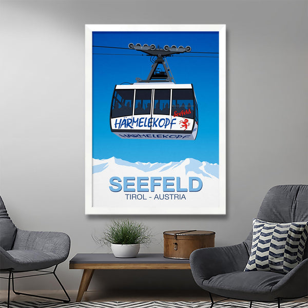 Seefeld ski resort poster