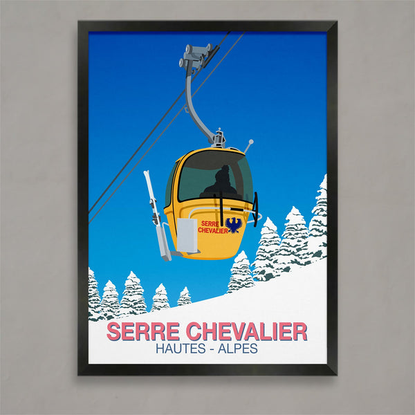 Serre Chevalier ski poster