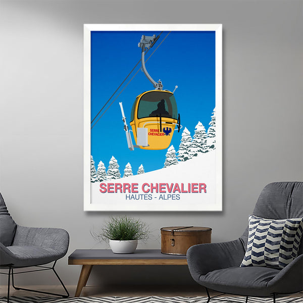 Serre Chevalier ski poster