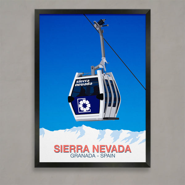 Sierra Nevada ski poster