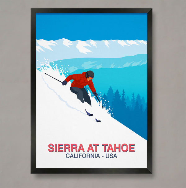 Sierra at Tahoe ski resort poster