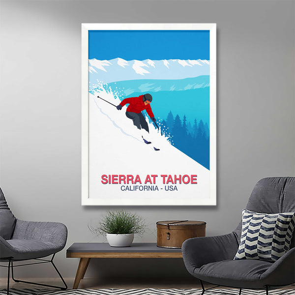 Sierra at Tahoe ski resort poster
