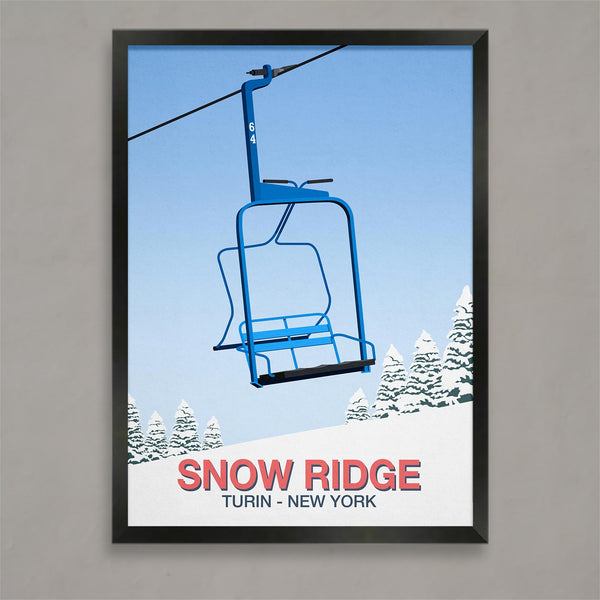 Snow Ridge ski poster