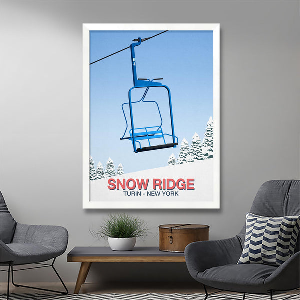 Snow Ridge ski poster