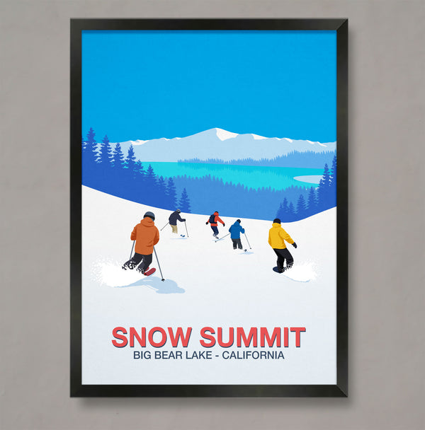 Snow Summit ski resort poster