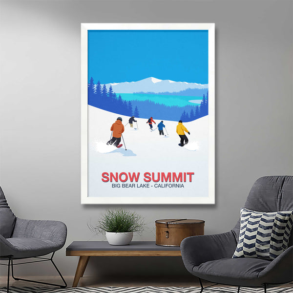 Snow Summit ski resort poster