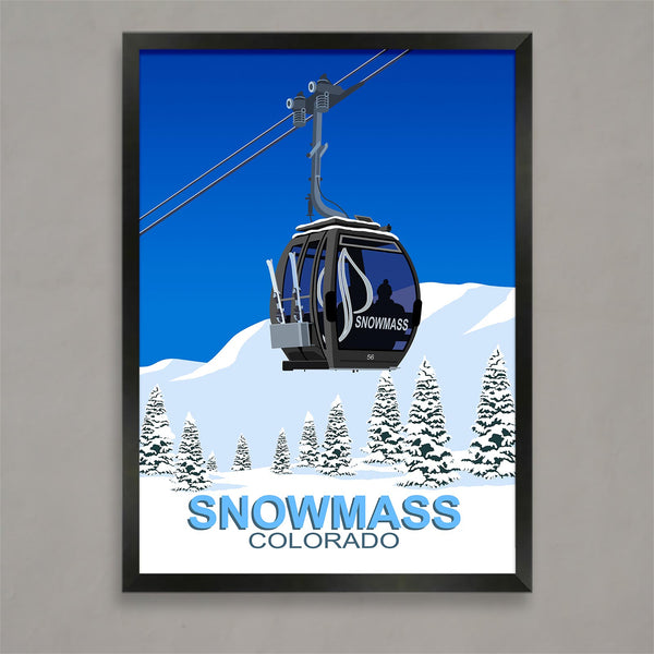 Snowmass ski poster