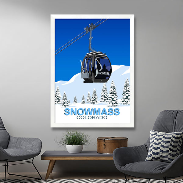 Snowmass ski poster