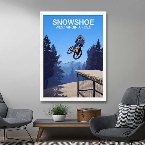 Snowshoe Mountain Bike Poster