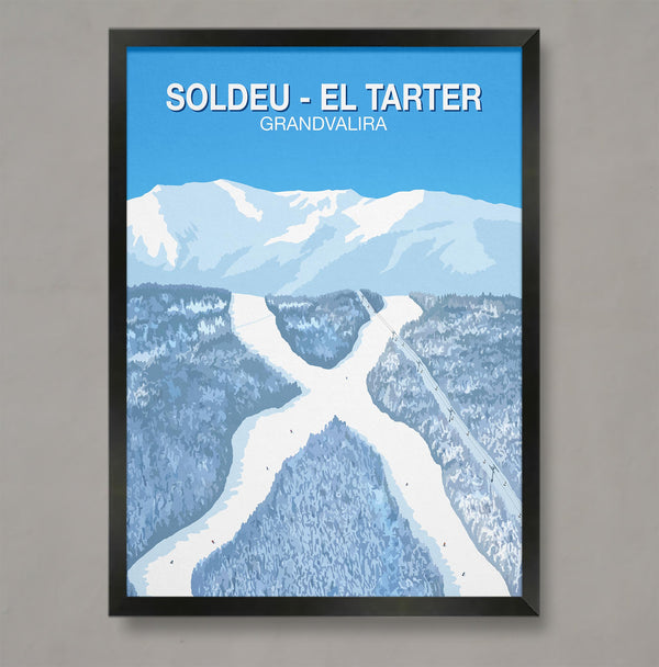 Soldeu - Affiche ski El Tarter