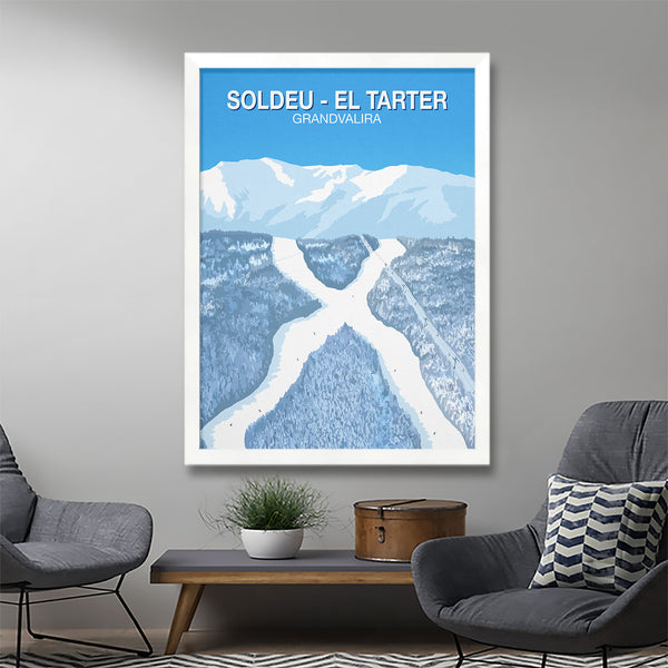 Soldeu - Affiche ski El Tarter