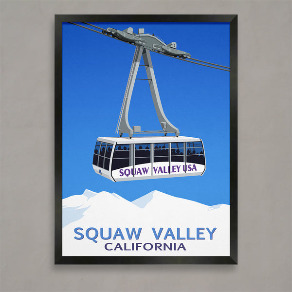 Squaw Valley ski poster