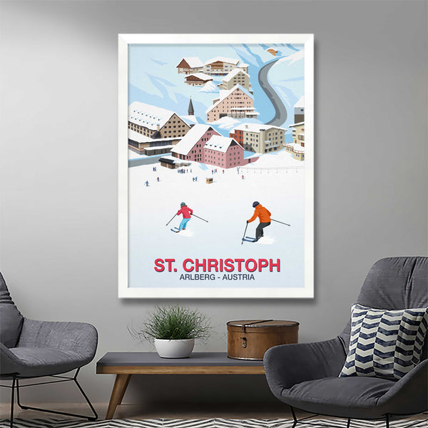 St Christoph ski poster