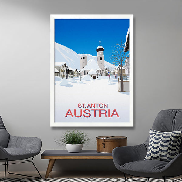 St. Anton ski poster