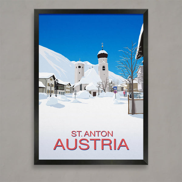 St. Anton ski poster