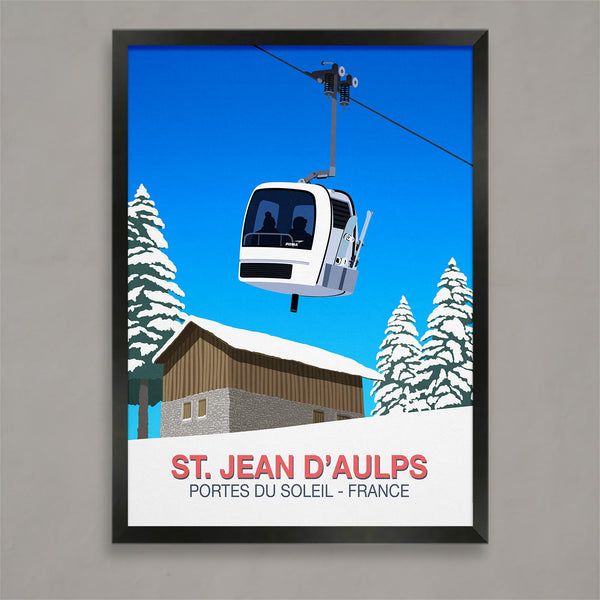 St Jean d'Aulps ski poster
