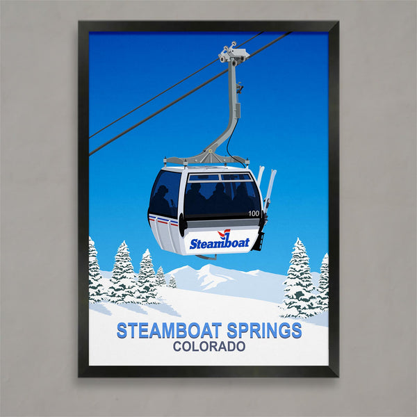 Affiche de ski de Steamboat Springs