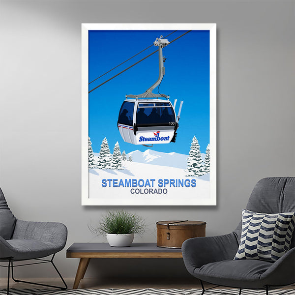 Affiche de ski de Steamboat Springs