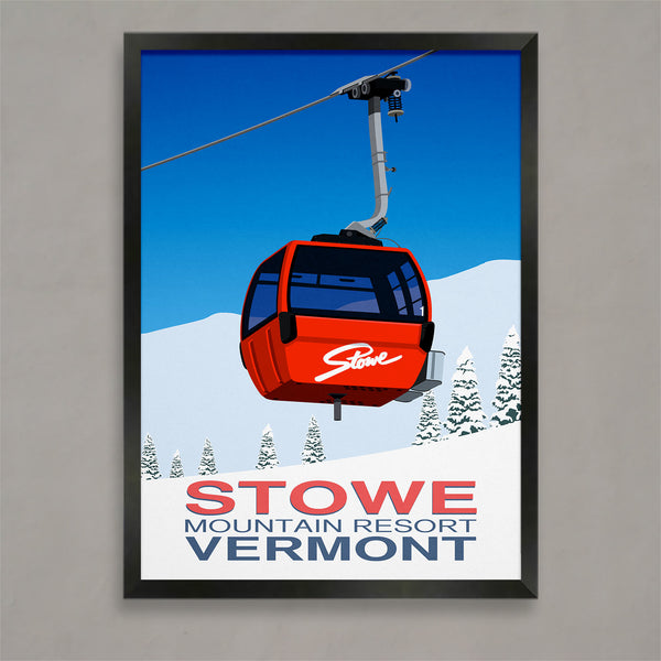 Affiche de la station de ski de Stowe