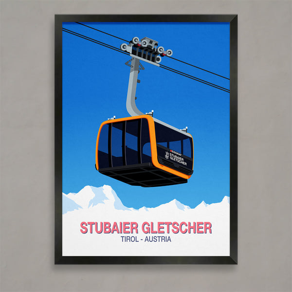 Affiche de ski Stubaier Gletscher