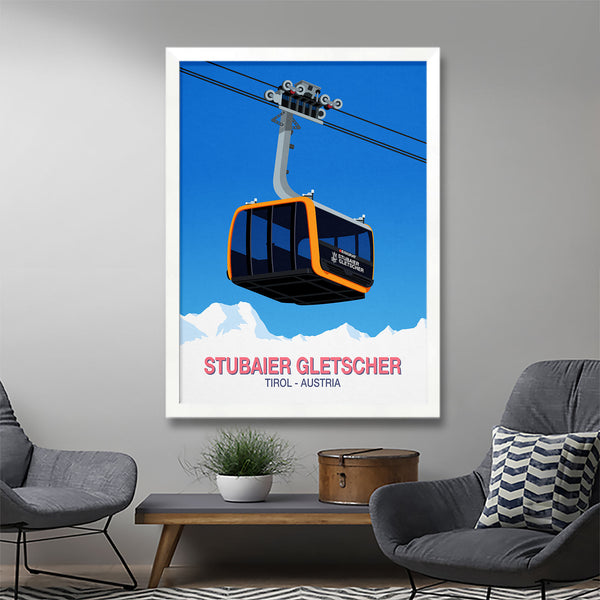 Affiche de ski Stubaier Gletscher