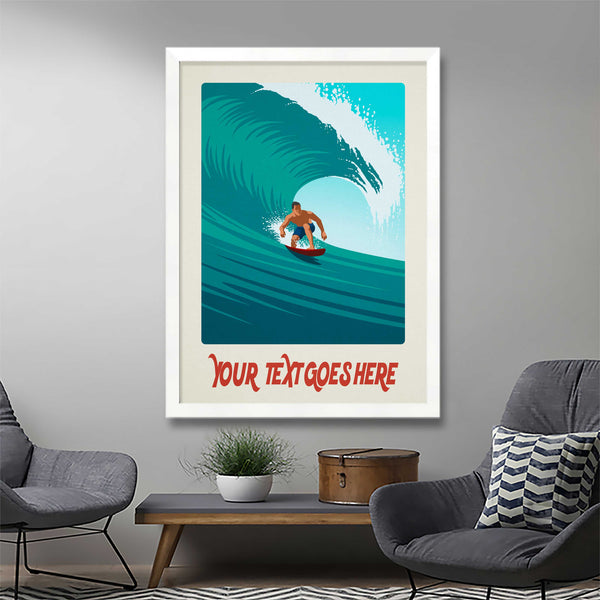 Personalised Surf print