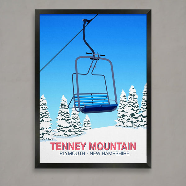 Tenney Mountain ski poster