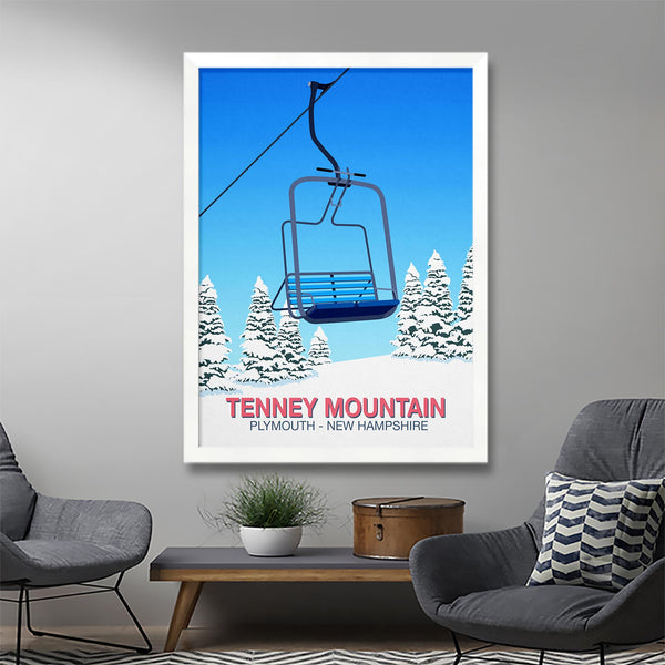 Tenney Mountain ski poster
