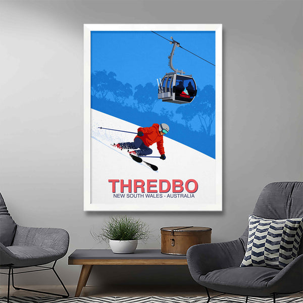 Thredbo ski resort poster