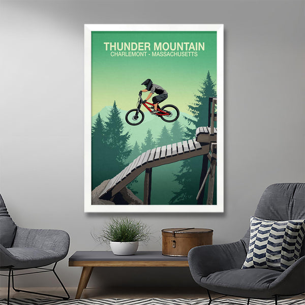 Vélo de montagne Thunder Poster