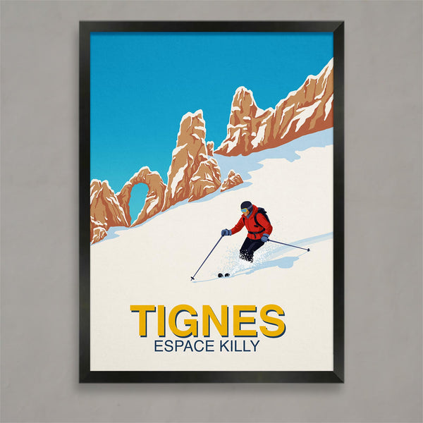 Tignes ski poster