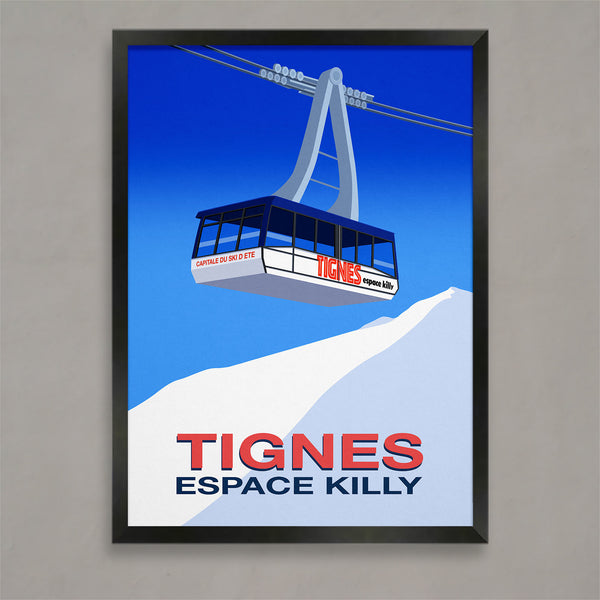 Tignes vintage ski poster