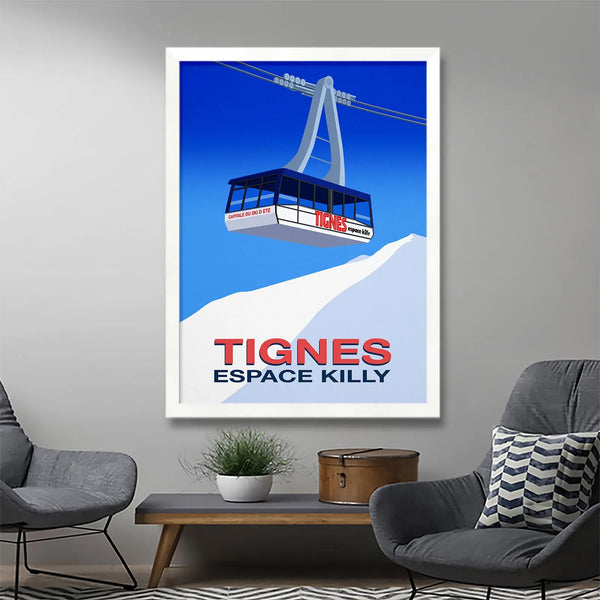 Tignes vintage ski poster