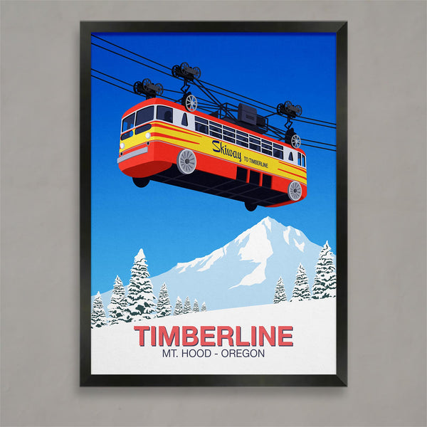 Timberline ski resort poster