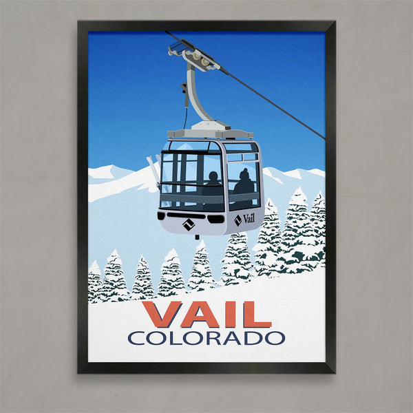 Vail ski resort poster