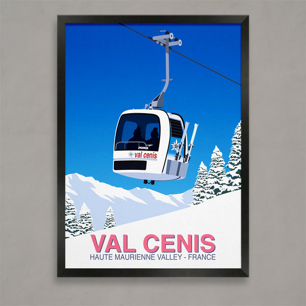 Val Cenis ski poster