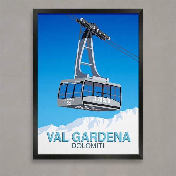 Val Gardena ski poster