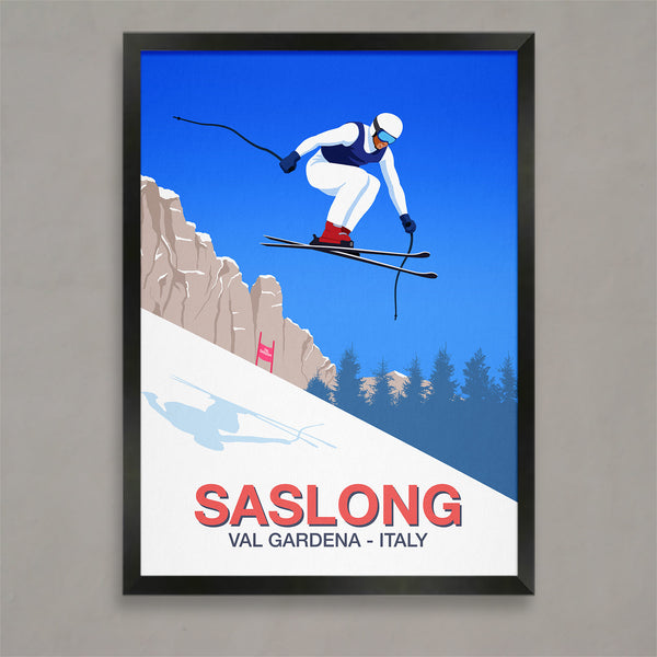 Val Gardena downhill ski race poster