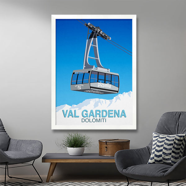 Val Gardena ski poster