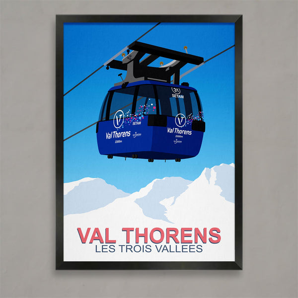 Val Thorens ski poster