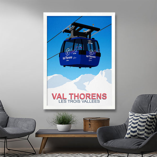 Val Thorens ski poster