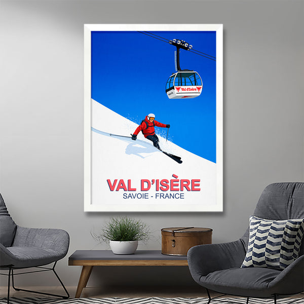 Affiche ski Val d'Isère