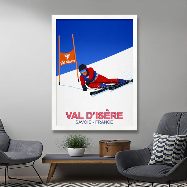 Affiche de la course de ski alpin de Val D'Isère