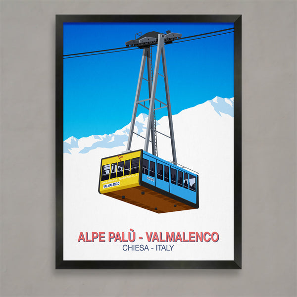 Valmalenco - Alpe Palu ski poster