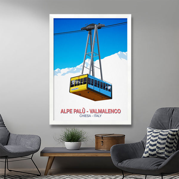 Valmalenco - Alpe Palu ski poster